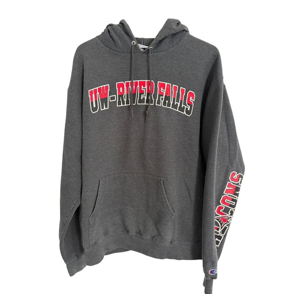 UW River Falls Falcons Champion Hoodie Size Large